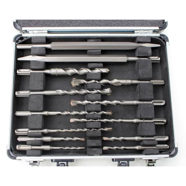 SDS-Plus tillbehörslåda - MAKITA - D-42400 - 11 borrar - Stål - Svart