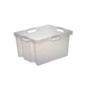 Miniatyrbild 1 av 4: Plastbehållare för förvaring - Ej specificerad - 24L - Transparent - Stapelbar - Förstärkta kanter