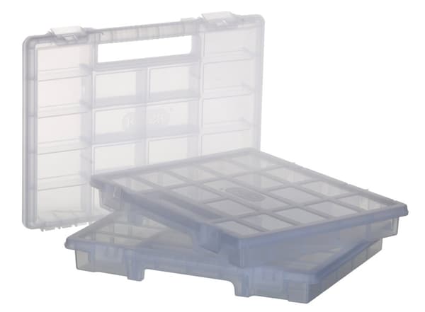 Verktygslåda KETER Stack'N'Roll (17210831/253380) med 3 arrangörer Svart