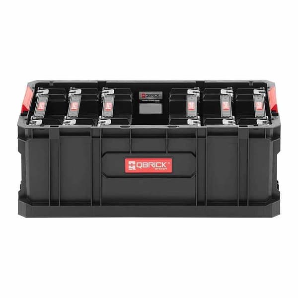 Förvaringslåda - Qbrick - Two Box 200 - 6 Multi Organizers - Plast - Svart