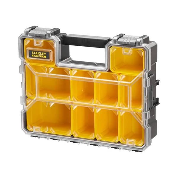 STANLEY FATMAX Organizer 106mm Djup 1-97-521 - 10 avtagbara fack - Okrossbart polykarbonatlock