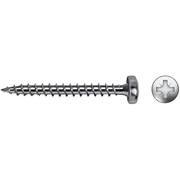 Träskruv - CELO - Zèle 9415 - Förzinkat stål - 4 x 15 mm - Fackverkskoniskt huvud
