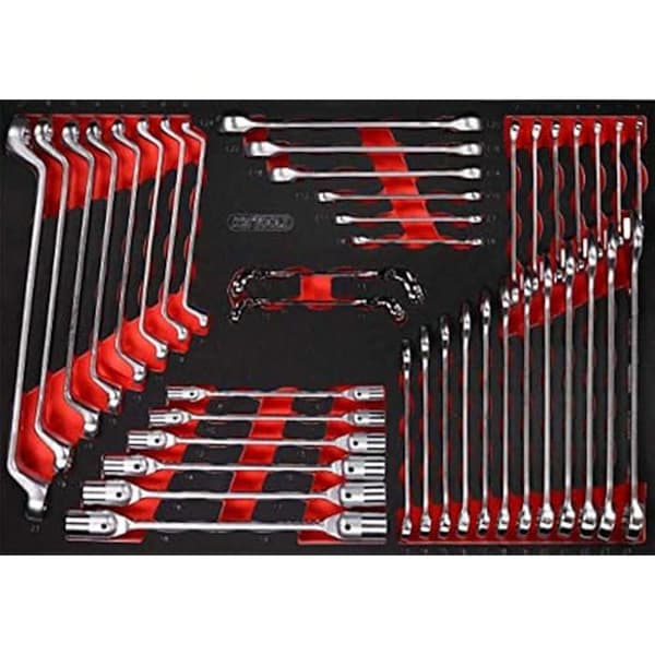 Nyckelset - BRILLIANT TOOLS - 41 delar - Skumgummi - Silver - Modulärt system 1/1