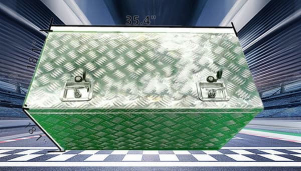 Aluminium Terningsplade Værktøjskasse, Sikker T-Lås System, Vejrbestandigt Design, Holdbar Konstruktion
