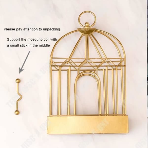 TD® Bird Cage Myggspiralhållare Myggspiral Hängande Bärbar Myggspollåda Eldjärn Myggspollåda