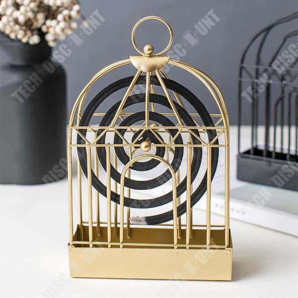 TD® Bird Cage Myggspiralhållare Myggspiral Hängande Bärbar Myggspollåda Eldjärn Myggspollåda