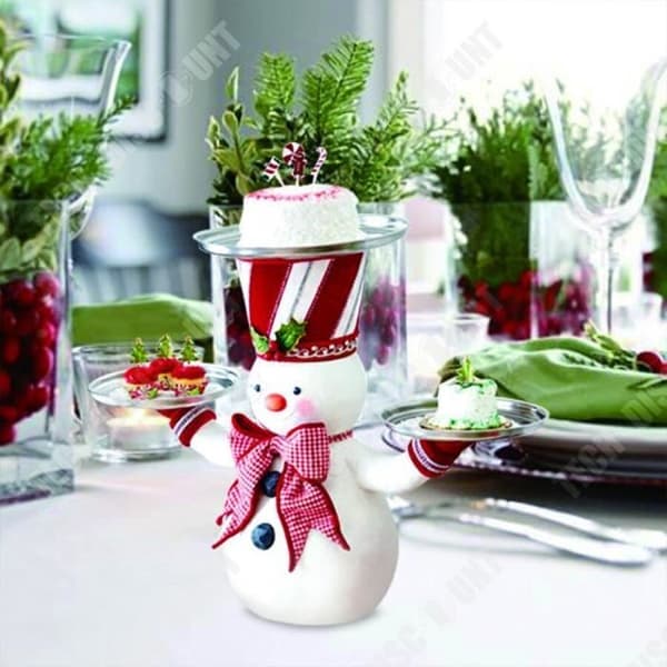 TD® Halloween-prydnad Jultomtebricka Snögubbe Snackställ Harts Hantverksleksaksprydnad