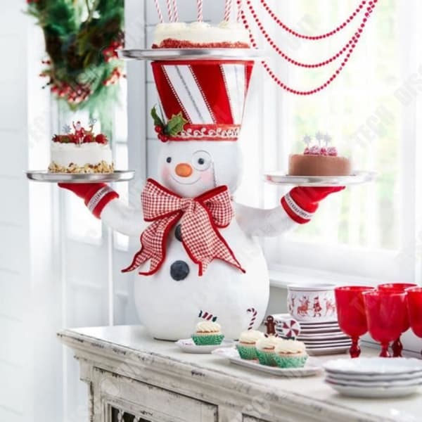 TD® Halloween-prydnad Jultomtebricka Snögubbe Snackställ Harts Hantverksleksaksprydnad
