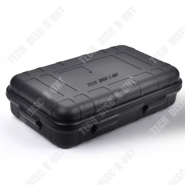 TD® Large Black Box Tool Outdoor Survival Kit Vattentät Stötsäker Box Förseglad Box Outdoor Survival Storage Box