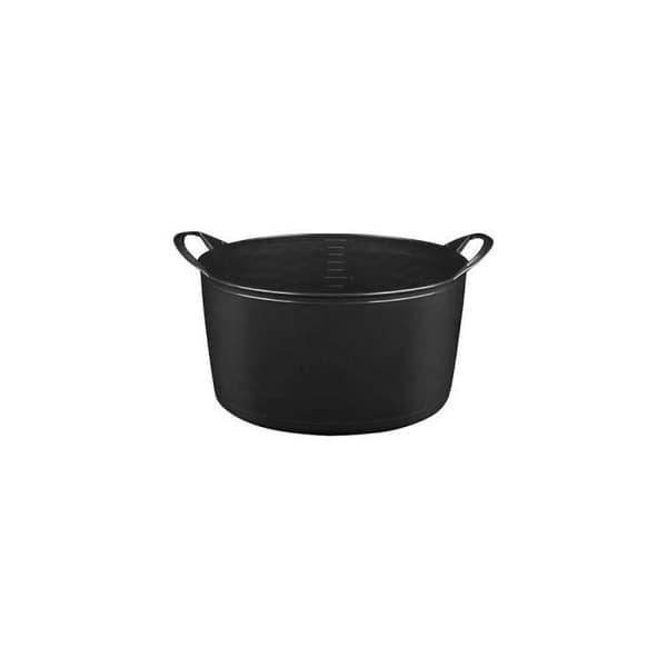 Mångsidig mjuk korg - ALUMINIUM OCH PLAST - 15 L - Svart - Praktisk - Estetisk