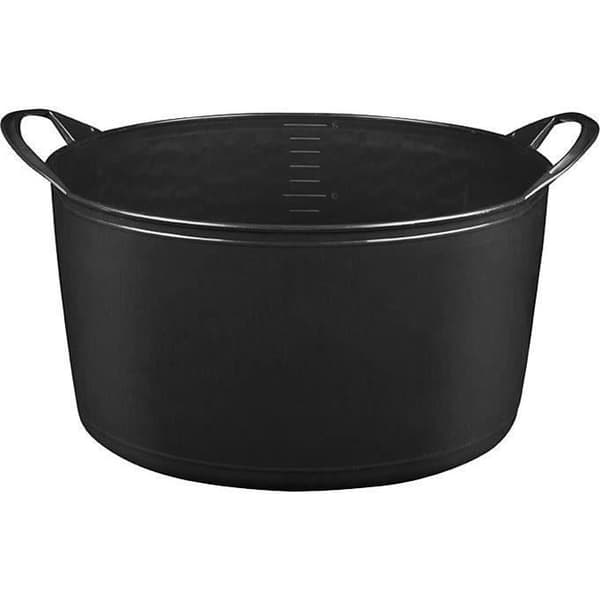 Mångsidig mjuk korg - ALUMINIUM OCH PLAST - 15 L - Svart - Praktisk - Estetisk