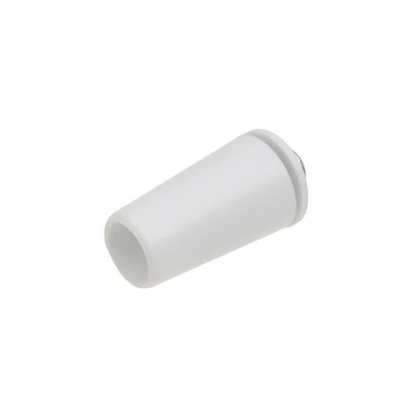 Menhållare med skruv 40 mm - Vit