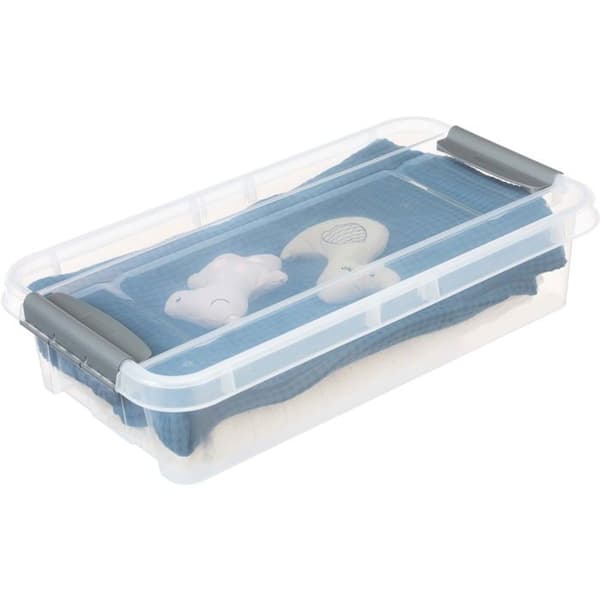 Siguro Pro Box Förvaringslåda Under Sängen 31 l, 39,5 × 17,5 × 72 cm, transparent