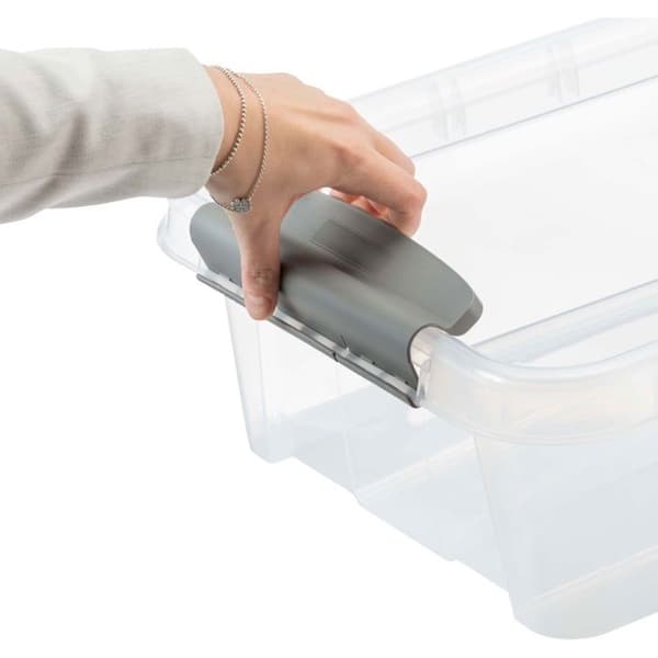 Siguro Pro Box Förvaringslåda Under Sängen 31 l, 39,5 × 17,5 × 72 cm, transparent