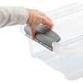 Miniatyrbild 1 av 5: Siguro Pro Box Förvaringslåda Under Sängen 31 l, 39,5 × 17,5 × 72 cm, transparent