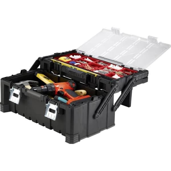 Tom verktygslåda - KETER - 237785 - Svart - 240x570x310 mm - Lämplig för vuxna
