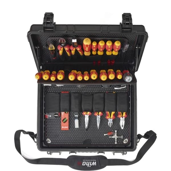 Verktygsväska - WIHA - 40523 - 80 st - Polypropen - Svart - Professionell