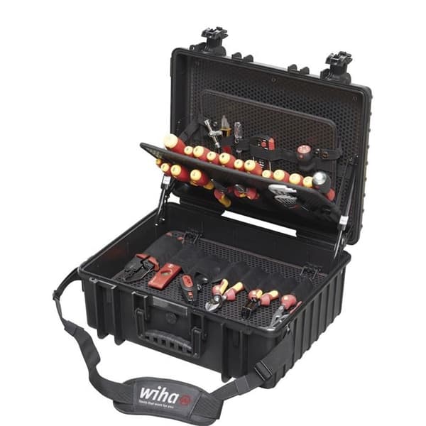 Verktygsväska - WIHA - 40523 - 80 st - Polypropen - Svart - Professionell