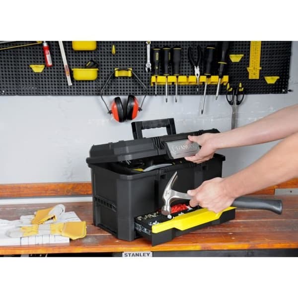 STANLEY Plast Touch Latch Verktygslåda - 1-70-316 - 48 cm