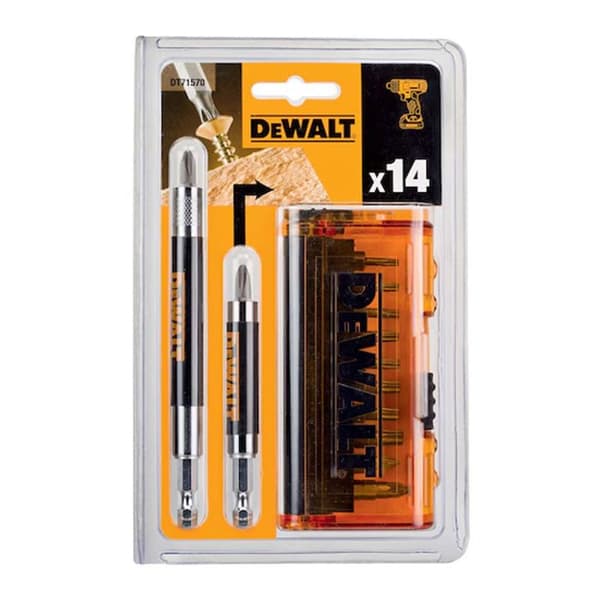 Spetsset - DEWALT - DT71570-QZ - 14 delar - Kompatibel med T STAK - Hög kvalitet