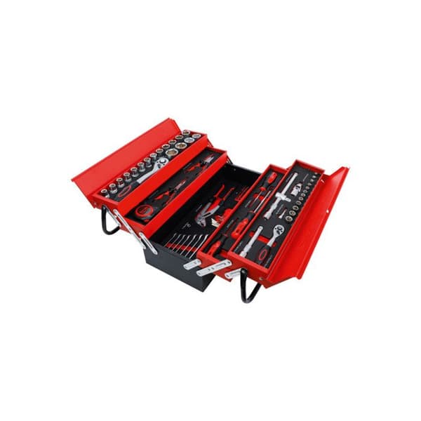 BGS TECHNIC verktygslåda i metall - 86 st - 6056