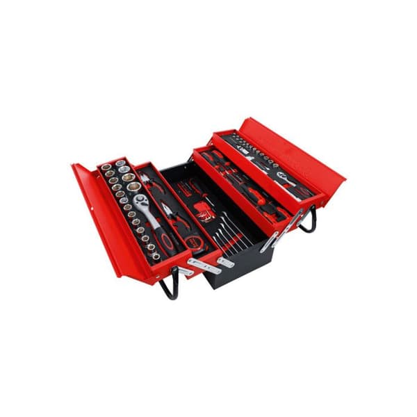 BGS TECHNIC verktygslåda i metall - 86 st - 6056