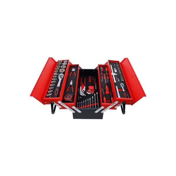 BGS TECHNIC verktygslåda i metall - 86 st - 6056