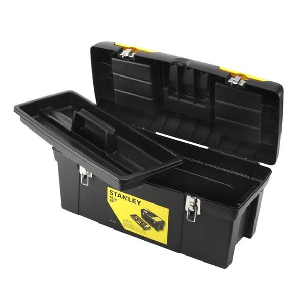 STANLEY Seriepro 60 cm Verktygslåda - Heavy Duty Metal Fästelement - 2 Organizers
