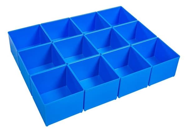 Förvaringslåda - verktygsförvaringsfack (tom) L-boxx - 6000001712 - i-BOXX/ Zubehör Insetbox C3 blau 12 Stück