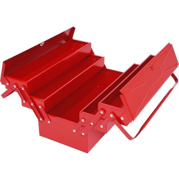 Verktygslåda - KS TOOLS - 999.0120 - Metallsats med 5 fack - L.420 mm - Nitrade leder