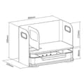 Miniatyrbild 4 av 4: Skrivbordsoorganisatör - Ergo Office - ER-440 - 4 fack - Låda - Max belastning 10kg