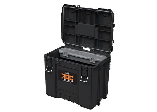 Verktygslåda - Keter - ROC Pro Gear 2.0 - Storlek XL - Svart/grå - 72 kg kapacitet
