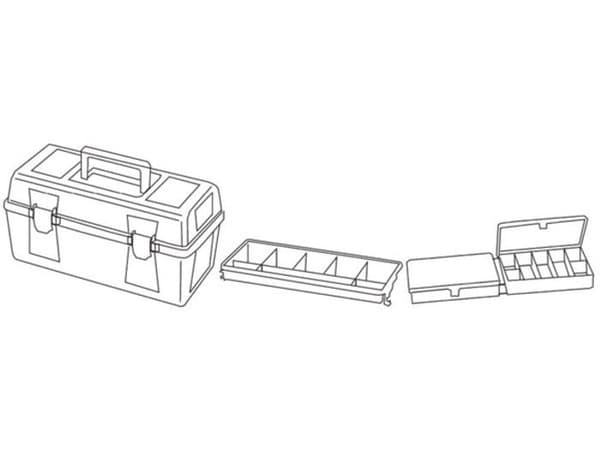 Tayg - Verktygslåda - 356 X 184 X 163 Mm