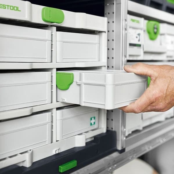 Verktygsväska - Festool - SYS3 S 76 TRA UNI - 265x171x76 mm - Transparent lock.