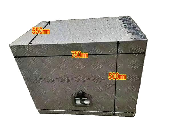 Underrede verktygslåda för pickupbilar, hållbar legering av aluminium, låsbar design, rymlig förvaring.