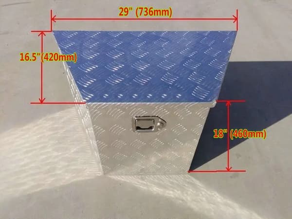 Aluminium Underskabs Værktøjskasse, Holdbar Konstruktion, T-lås Sikkerhed,736mmx420mmx460mm