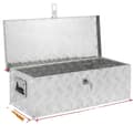 Miniatyrbild 1 av 2: Aluminium Underbody Verktygslåda, Hållbar Konstruktion, T-lås Säkerhet,990mmx330mmx254mm