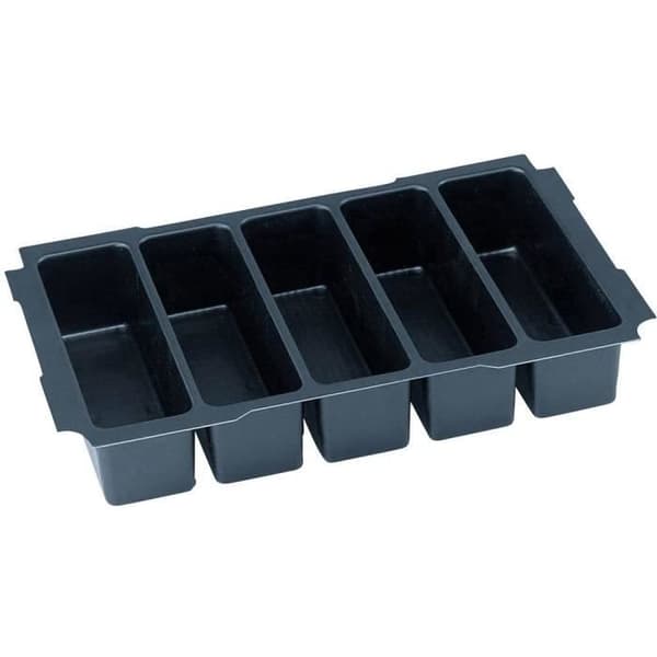 Tom verktygslåda - Tanos - MINI-systainer® T-Loc I - ABS-plast - 5 fack - Ljusgrå