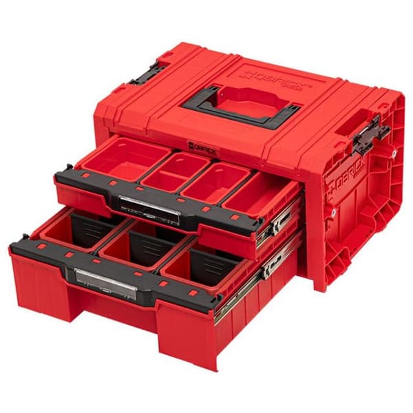 Verktygslåda - Qbrick System - PRO Drawer 2 - Röd - 450 x 310 x 244 mm - 14 l