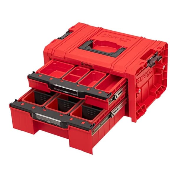 Verktygslåda - Qbrick System - PRO Drawer 2 - Röd - 450 x 310 x 244 mm - 14 l