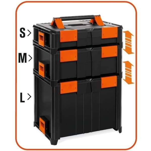 Professionellt fodral - TOOD - Stapelbart - ABS - 46x34x14 cm