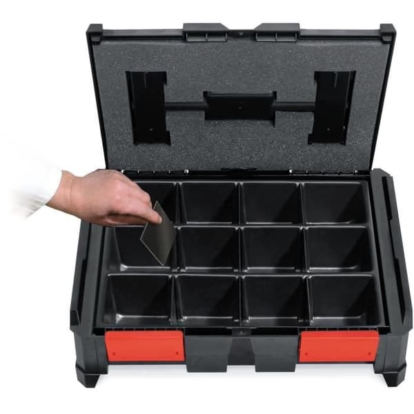 Infoga modulär - TOOD - 3 till 12 fack - För professionell låda - Stapelbar - 40x30x7 cm