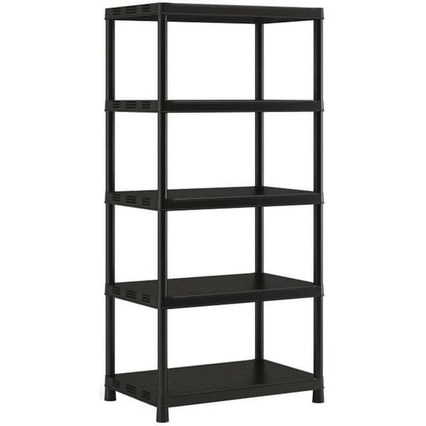 KIS Plus XL / 5 Förvaringshylla - 90 x 60 x 187 cm - Svart