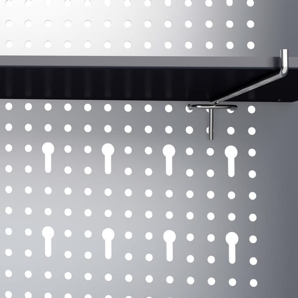 The Living Store Seinäkaappi työkaluille teollistyylinen metalli harmaa ja musta -  Työkalukaapit