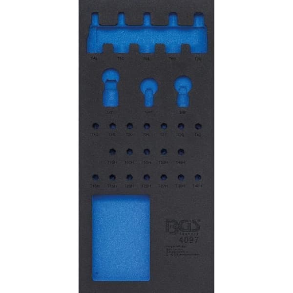 Verkstadsvagnsinsats - BGS - För art. 4097 - Skum - 189x408x32mm