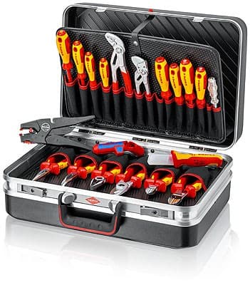 Knipex-työkalulaukku, jossa 20 osaa