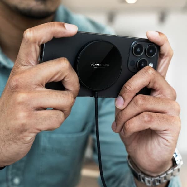 Vonmählen Aura Mini Smartphone Silver, Vit USB Inomhus