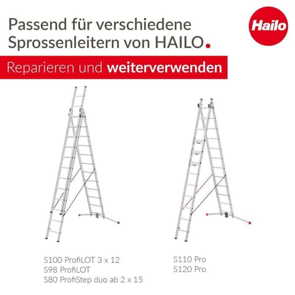 Hailo/ gierre - AR9926-001 - HAILO 9926-001 - Set med 2 klossar för 85 mm profiler av ProfiLOT och ProfiStep-trappor