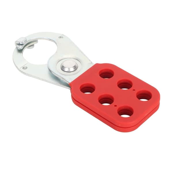 Lockout Hasp 6 reikää Eristetty turvalukko Tagout Hasp teollisuussulkujen huoltoon