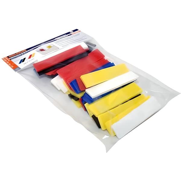 EDMA polyeten platta shims - 100 x 24 mm - 50 stycken - 10 shims av varje tjocklek